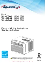 Предварительный просмотр 1 страницы Soleus Air WS1-15E-02 Operating Instructions Manual