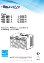 Soleus Air WS2-06E-201 Operating Instructions Manual предпросмотр