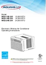 Soleus Air WS2-15E-201 Operating Instructions Manual предпросмотр