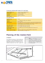 Preview for 8 page of Solfex SOLAR CANOPY Installation Manual