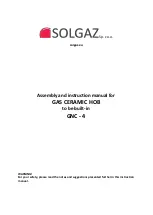 Solgaz GNC-4 Assembly And Instruction Manual preview