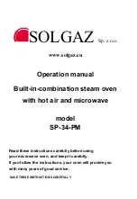 Solgaz SP-34-PM Operation Manual preview