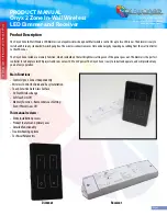 Solid Apollo Onyx 2 Zone In-Wall Wireless LED Dimmer Product Manual preview