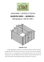 Preview for 1 page of Solid Build NORWICH Assembly Instructions Manual