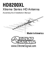 Предварительный просмотр 1 страницы Solid Signal Xtreme HD8200XL Assembly And Installation Manual