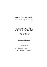 Предварительный просмотр 41 страницы Solid State Logic AWS DELTA 916 Owner'S Manual