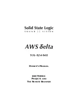 Предварительный просмотр 139 страницы Solid State Logic AWS DELTA 916 Owner'S Manual