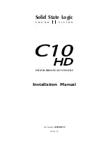 Solid State Logic C10 HD Installation Manual preview