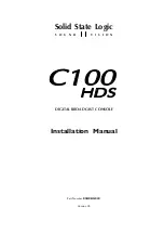 Предварительный просмотр 3 страницы Solid State Logic C100 HDS Installation Manual