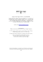 Предварительный просмотр 4 страницы Solid State Logic C100 HDS Installation Manual