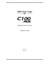 Preview for 3 page of Solid State Logic C100HDSS Installation Manual