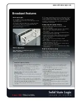 Предварительный просмотр 3 страницы Solid State Logic C200 HD Brochure & Specs