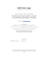 Preview for 2 page of Solid State Logic Matrix 2 Owner'S Manual