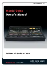 Solid State Logic Matrix2 Delta Owner'S Manual preview