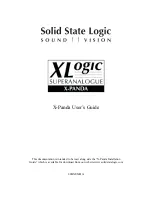 Preview for 1 page of Solid State Logic X-PANDA 82BXEM01A User Manual