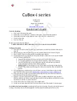 SolidRun CuBox-i Series Quick User Manual preview