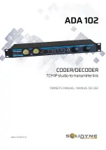 Solidyne ADA102 Owner'S Manual предпросмотр