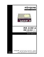 Solidyne MB 2100 User Manual preview