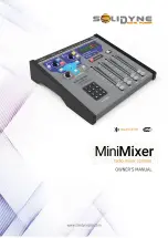 Предварительный просмотр 1 страницы Solidyne MiniMixer Owner'S Manual