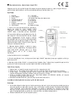 Preview for 3 page of Solight 1T05 User Manual