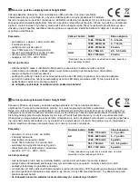 Предварительный просмотр 2 страницы Solight DN23 Operating Instructions