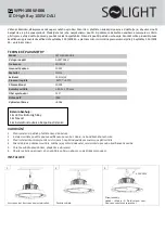 Solight High Bay WPH-100W-006 Installation Manual предпросмотр