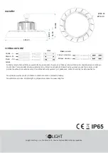 Предварительный просмотр 2 страницы Solight High Bay WPH-100W-006 Installation Manual