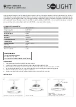 Предварительный просмотр 3 страницы Solight High Bay WPH-100W-006 Installation Manual