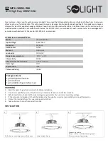 Предварительный просмотр 5 страницы Solight High Bay WPH-100W-006 Installation Manual