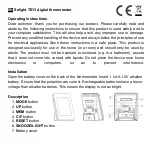 Solight TE13 Operating Instructions Manual preview