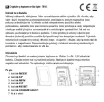 Предварительный просмотр 7 страницы Solight TE13 Operating Instructions Manual