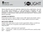 Preview for 1 page of Solight WL912 Manual