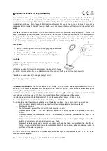 Предварительный просмотр 3 страницы Solight WO44 Operating Instructions Manual