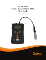 Preview for 1 page of Solinst SRU 4001 User Manual