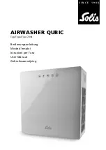 SOLIS AIRWASHER QUBIC 7218 User Manual preview