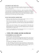 Preview for 21 page of SOLIS CAFFESPRESSO pro 117 User Manual