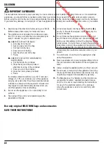 Preview for 24 page of SOLIS Mini Magic Vac Operating Instructions Manual