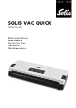 SOLIS SOLIS VAC QUICK User Manual preview