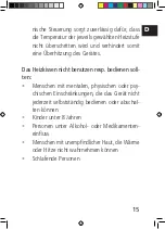 Preview for 15 page of SOLIS THERMOPAD 2260 User Manual