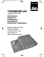 SOLIS THERMOPLUS  549 User Manual preview