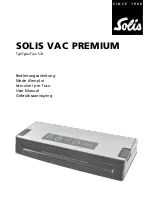 Preview for 1 page of SOLIS VAC PREMIUM 574 User Manual