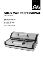 SOLIS VAC PROFESSIONAL 572 User Manual preview