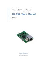 Предварительный просмотр 1 страницы Sollae Systems CIE-M10 User Manual