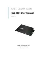 Предварительный просмотр 1 страницы Sollae Systems CSC-H64 User Manual