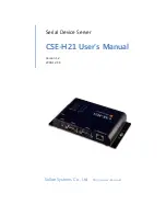 Предварительный просмотр 1 страницы Sollae Systems CSE-H21 User Manual