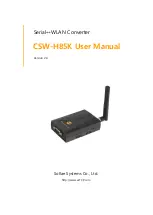 Предварительный просмотр 1 страницы Sollae Systems CSW-H85N User Manual