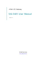 Preview for 1 page of Sollae SIG-5601 User Manual