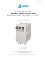 Sollatek AVR3x100-22 Series Instruction Manual предпросмотр