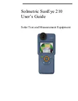 Предварительный просмотр 1 страницы Solmetric SunEye 210 User Manual