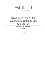 Solo DTCK-1 Assembly Manual предпросмотр